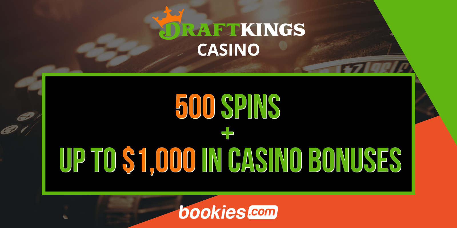 DraftKings Casino Promo: Claim 500 Casino Spins on Eligible Games + Up to $1,000 in Casino Credits (Mar. 18)
