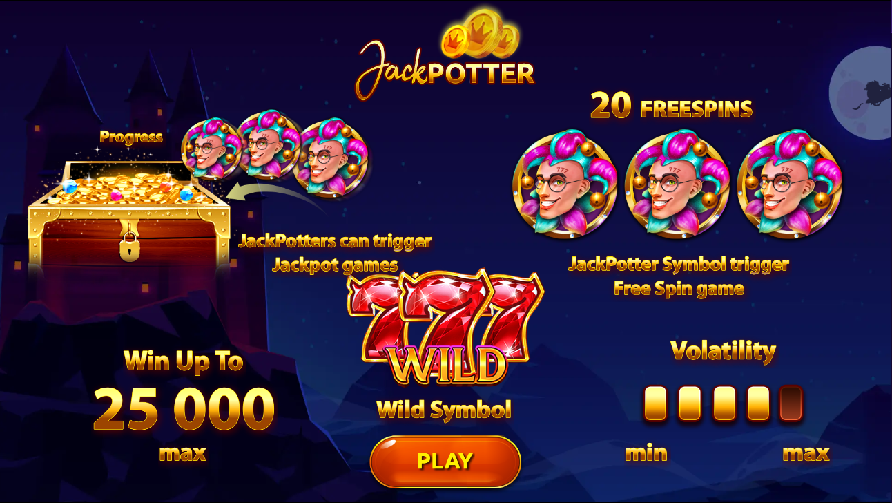 Jack Potter from Only Play slots screenshot