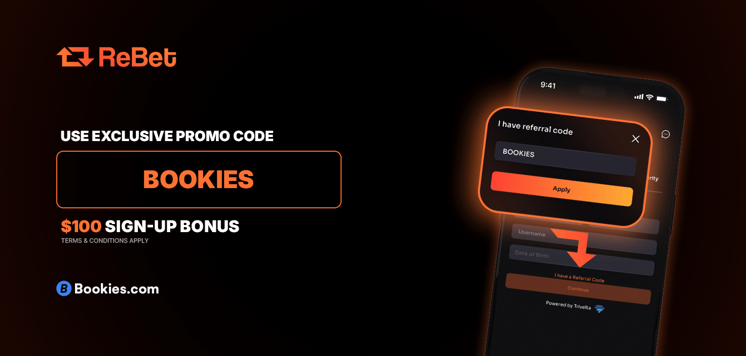 Rebet Referral Code BOOKIES Claim $100 Sign up Bonus for NBA, CBB Predictions