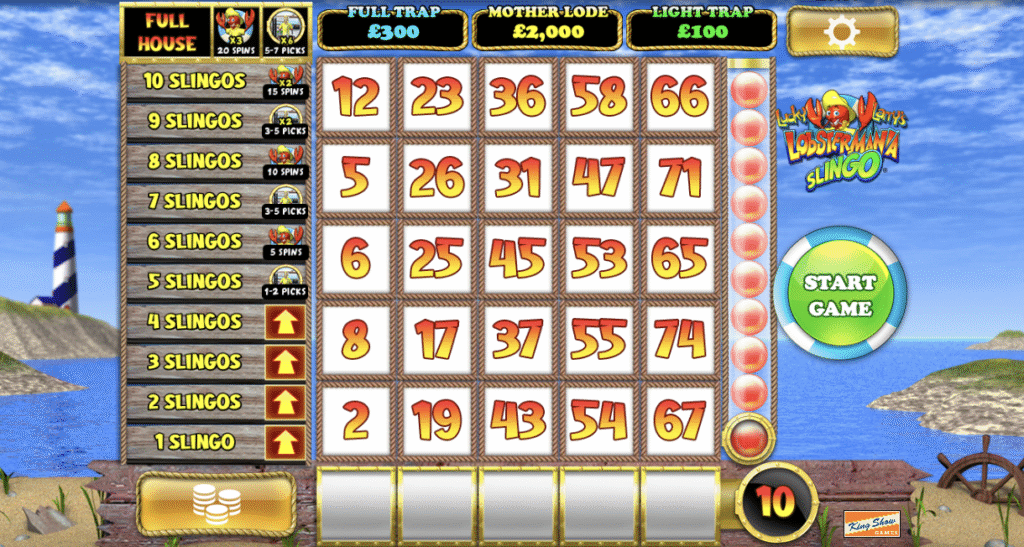 lucky larry's lobster slingo