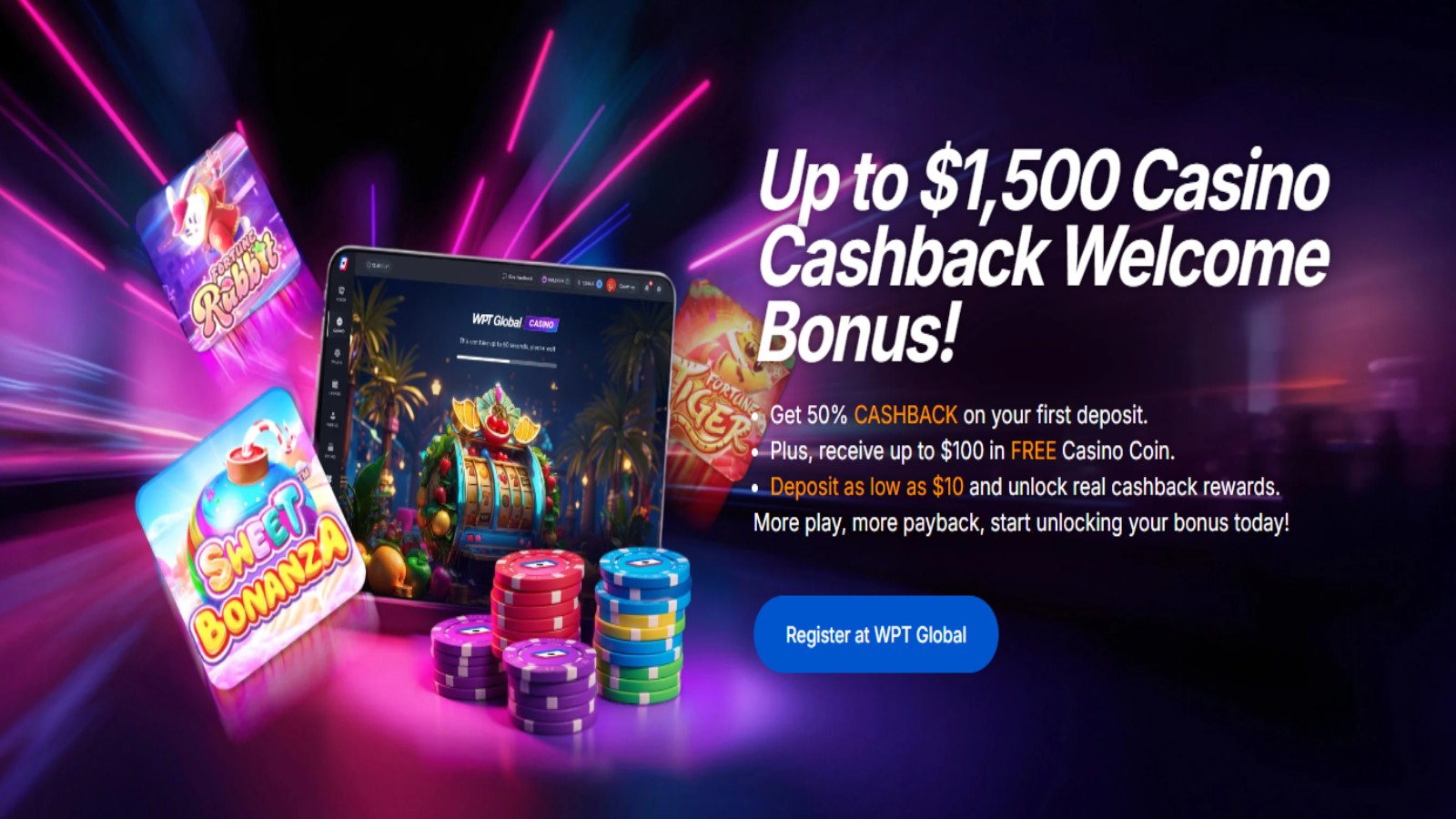 WPT Global Casino Online Welcome Bonus New Zealand {{ 