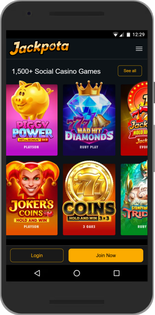 Jackpota Social Casinos Mobile