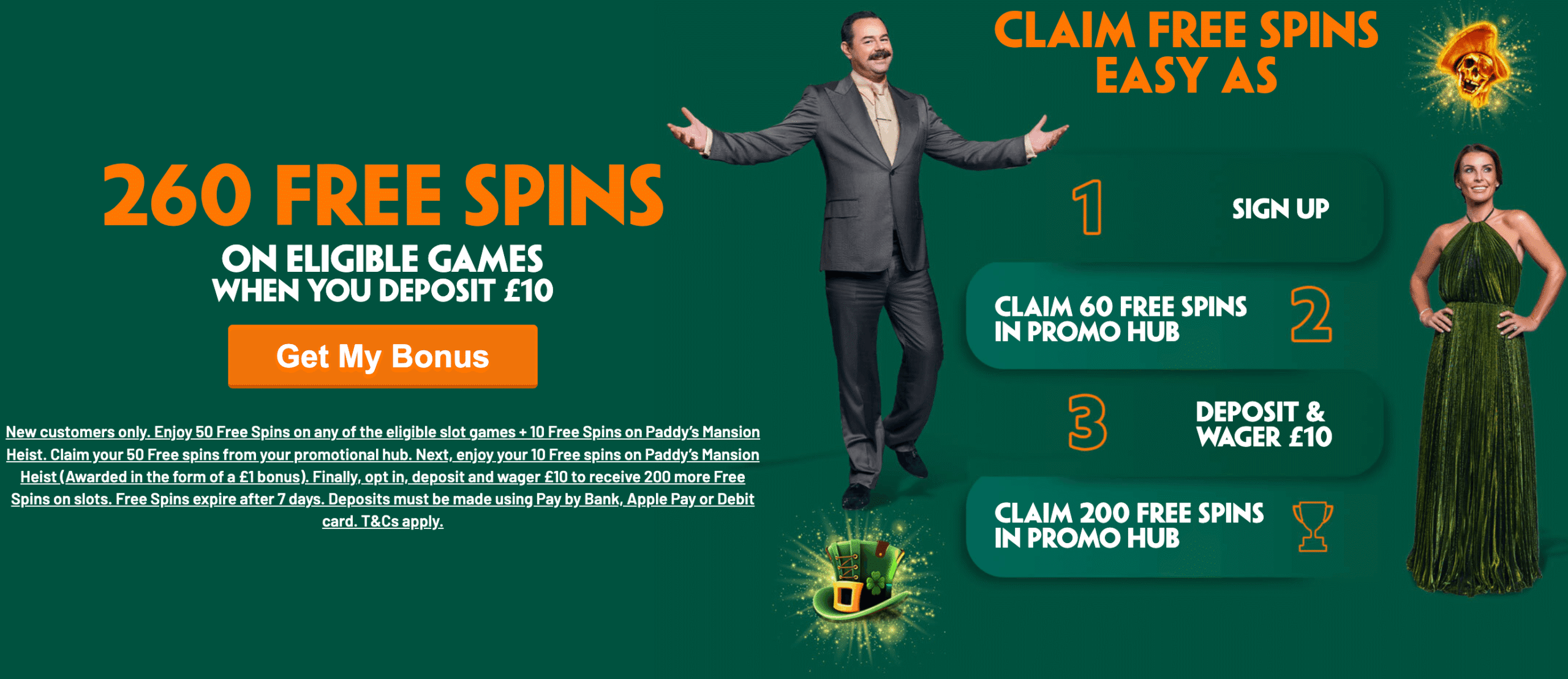 Paddy Power Casino No Deposit Free Spins March 2026: Claim 260 Free Spins