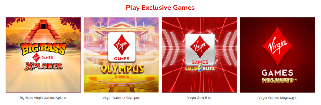 Virgin Games Exclusive Slots