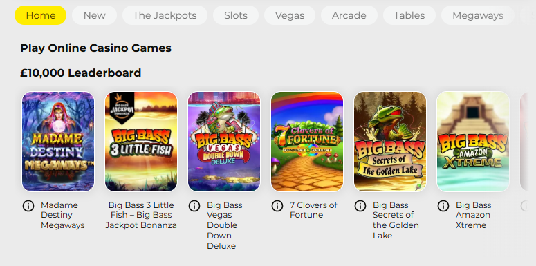 TalkSport Bet Casino Slot Games