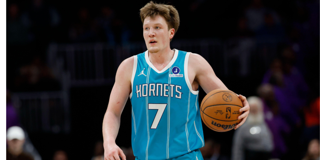 Charlotte Hornets guard Kon Knueppel (AP Photo/Nell Redmond)