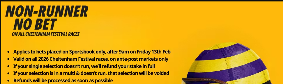 Betfair Non Runner No Bet Horse Racing Promo